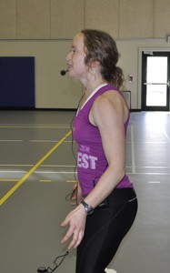 <b>Rachel instructing Body Weight BootCamp at the Algonquin College Fitness Fundraiser! </b>